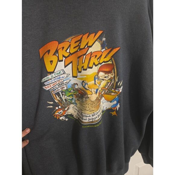 Hoodie men's outerbanks vintage brew thru size 2xl - Picture 2 of 7